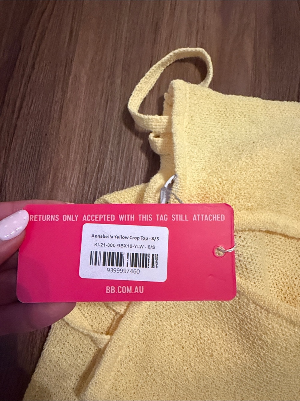 Beginning Boutique Pale Yellow Knit Maxi Skirt - Picture 4 of 4